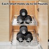 QUYUWU 2-Tier Kitchen Cabinet Pull Out Cabinet Organizer,Shelf and Drawer