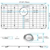 ARCCI 27-9/16" x 14-9/16" Kitchen Sink Grid and Sink Protectors,
