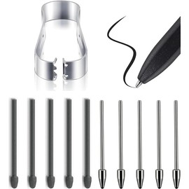 Walquicks 10 Puntas Notables para Bolígrafo, Puntas de Repuesto para Kindle Scribe para 2 Puntas de Lápiz Capacitivo, Bolígrafo Duradero Notable de Titanio, Puntas de Bolígrafo con Herramienta