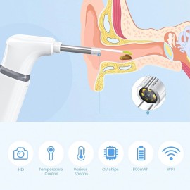 ScopeAround 3.9mm Ultra-Thin WiFi Ear Scope Camera Otoscope Camera with Ear Wax Removal Tool