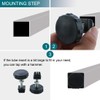 sourcingmap Adjustable Leveling Feet 20 x 20mm Square Inserts Furniture