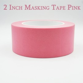 Zo.Yehaa 2 Inch Masking Tape Pink Painters Tape, Pink Paper Tape for Arts DIY Crafts Painting Labeling Decoration School Projects Home Office, 2 inch x 55 Yards