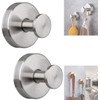 Nocessary Suction Cup Hooks for Shower, Upgrade No-Drill Stainless Steel