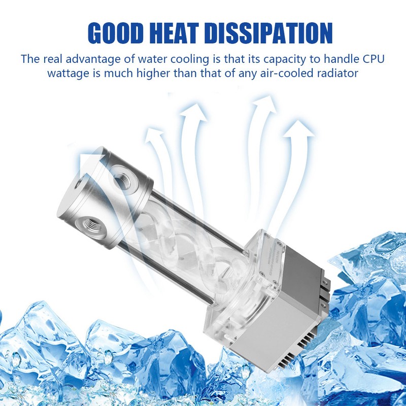 Computer Cylinder Water Cooling Double Helix T Virus Water Pump