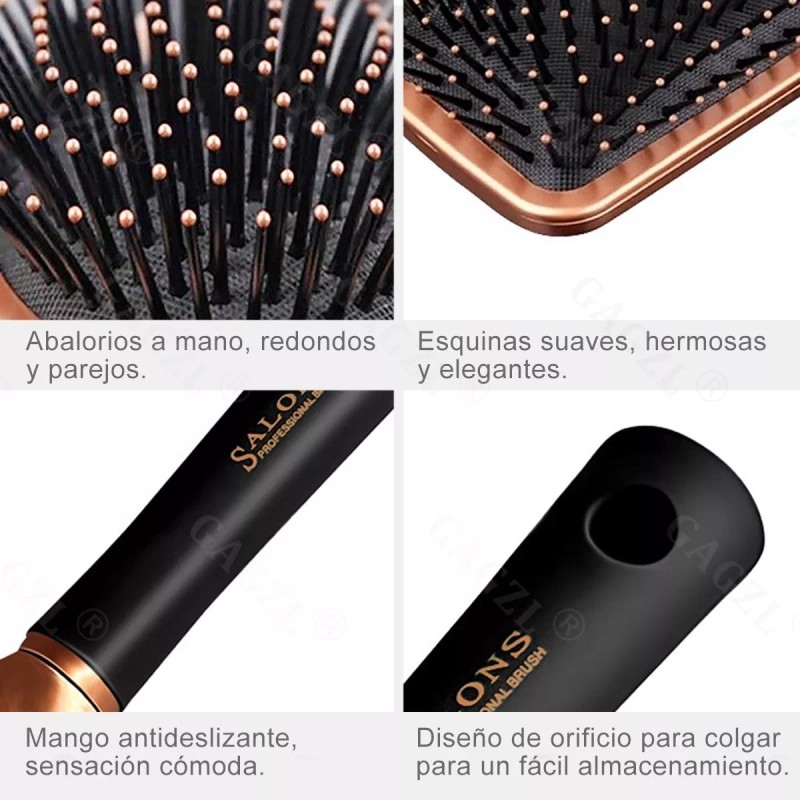 ANDSS 4 Piezas Herramientas De Peluquería Peine Redondo Para Peluq