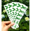 40 Green Ribbon Temporary Tattoos: Mental Health Awareness Tattoo