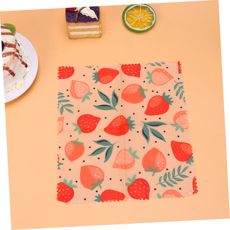 Mobestech 3pcs Beeswax Food Wraps Organic Cotton Food Preservation Cloths