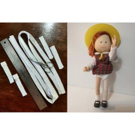 Socks by the Yard 2 Yards (9 Pair) SOCKS for 7-8" Madeline Friends, Vogue Skinny Ginny & More