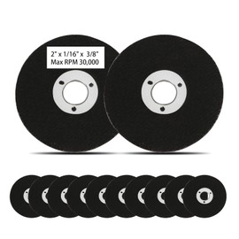 2 Inch Die Grinder Cut-Off Wheel,10 Pcs 2” Metal Cutting Discs for Steel Carbon PVC Cutting,Mini Metal Cutting Wheels Accessories for Air Grinders Drill Rotary Tool