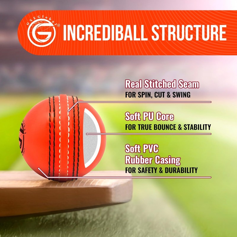 ONEGlobal Soft & Safe Practice Cricket Ball | Soft &