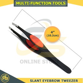 Eyebrow Tweezer Slanted Tip Professional Facial Tweezers For Men And Women by G.S Online Store