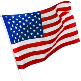 Cosymate US Flag United States Flag USA Flag American Flag 3x5ft with Brass Grommets, Vivid Color, UV Fade Resistant, Canvas Header, Double Stitched, US National Flag, 90x150cm