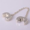 Clips cadena de seguridad Charms 925 broche de plata de