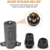 Oyviny RV 7 Pin Trailer Plug with IP68 Waterproof Seal