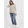 OXMO Phia Women's Chunky Knit Jumper - Dune (795409) Plain,