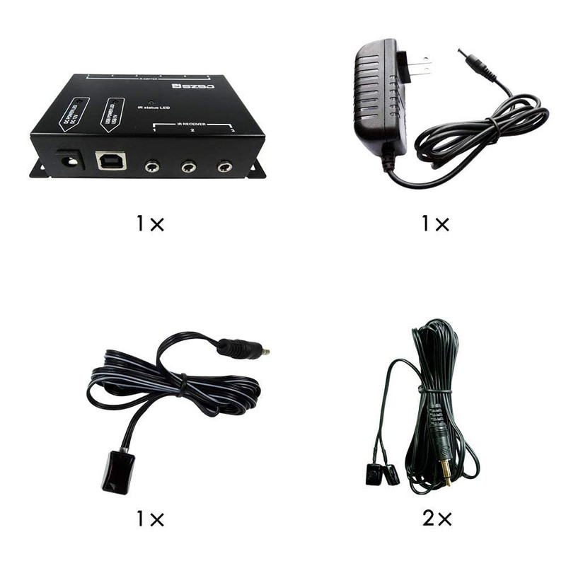 SZBJ IR Repeater Transponders, IR Remote Control Extender Kit BJ-104