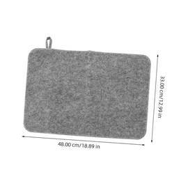 FRCOLOR Felt Sauna Cushion 2pcs Thick Heat Insulation Mat for Spa and Sauna Room Water Absorbent Bath Cushion for Comfort and Protection