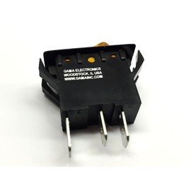 GAMA Electronics Amber Illuminated Off-On Rocker Switch 6A@12VDC