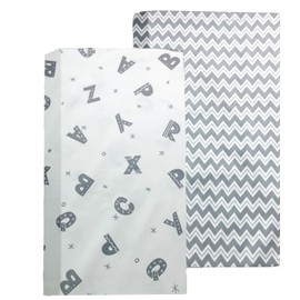 Baby Fitted Sheet Children's Fitted Sheet Pack of 2, 60 x 120 cm Baby Fitted Sheet for Boys, Soft Microfibre Fitted Sheet for Baby Cot