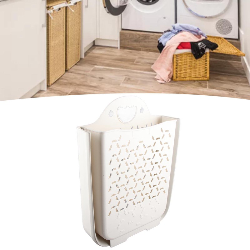 Collapsible Hanging Laundry Basket PP Wall Mounted Collapsible Laundry Hamper