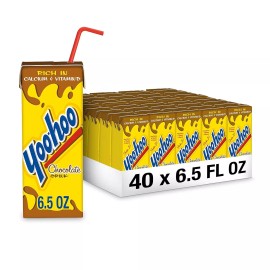 Yoo-Hoo (40 Pack) Yoo-hoo Chocolate Milk Drink with Rich Calcium & Vitamin D, 6.5 Fl Oz