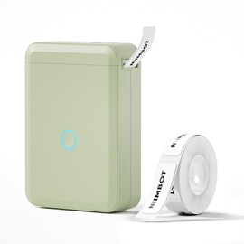 NIIMBOT Label Maker Machine D110 Label Printer Tape Included Portable Wireless Connection Multiple Templates Available for Phone Easy to Use for Office Home Organization Rechargeable Green