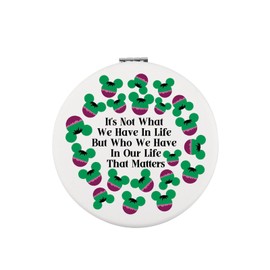 WUSUANED Green Monster H Makeup Mirror Movies Comic Inspired Mirror Superhero Lover Gifts Green Monster Lover Gift (Green Monster H Mirror)