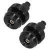 Motorcycle Handlebar End Plug Throttle Speed Control Black Alumimium Rubber