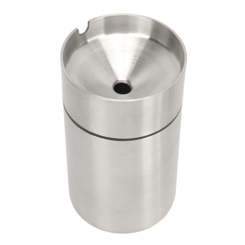 Car Ashtray with Lid Portable Removable Stainless Steel Smokeless Ashtray