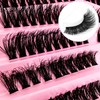 Eyelash Extensions Set, 200 Pieces, Fluffy Artificial Eyelash Clusters, Lashes