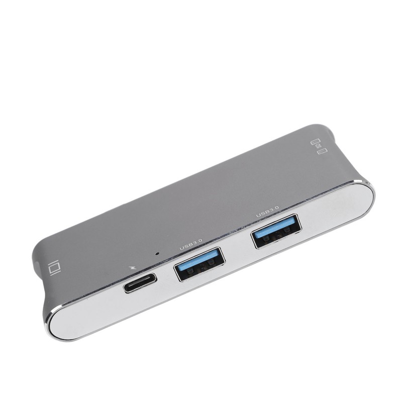 6 in 2 USB C Hub Aluminum Alloy Plug and