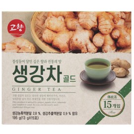 GOHYANG KOREAN Ginger Tea_13g x 15 Tea Bags_Product of Korea (생강차)