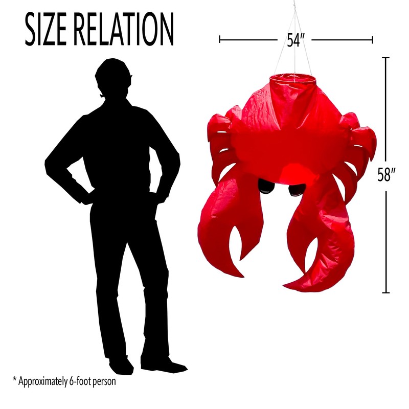 In the Breeze 5230 — Crab Big Breeze Windsock™ —