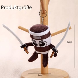 CPRNQY Cappuccino Assassino Figure, 12 cm, Brain Red, Italian Memes, Movable Figure, Collectible and Decoration for Fans of Creative and Original Collectibles, Ideal for Any Collection