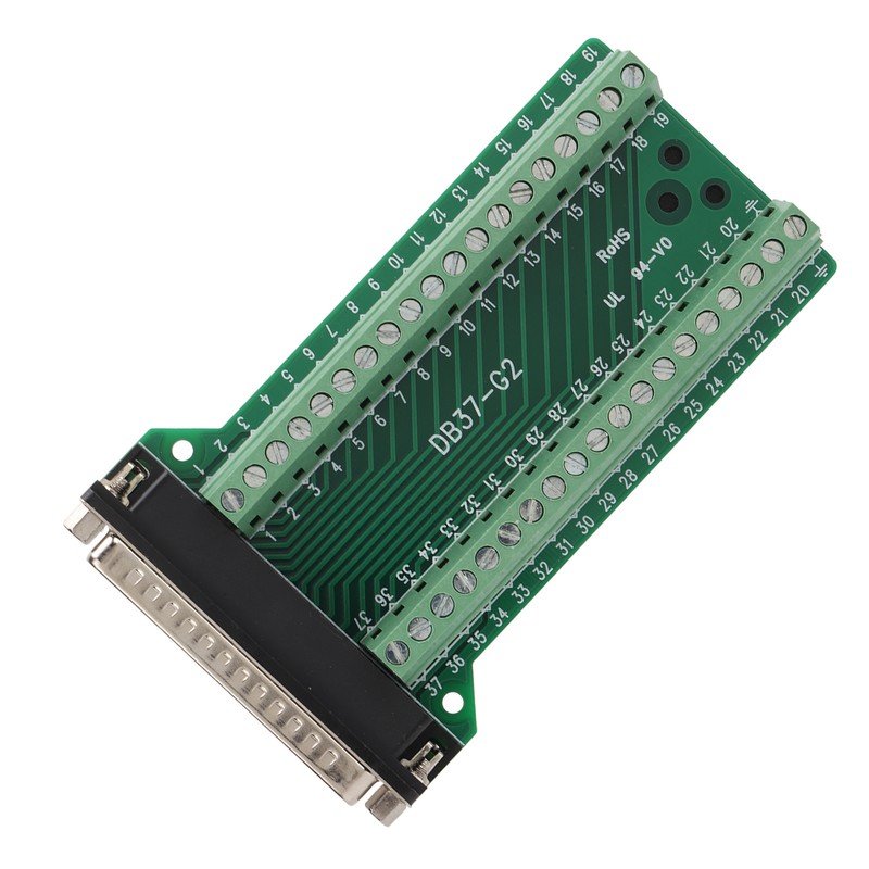 DB37 Breakout Connector Terminal Board Straight PCB Insulated Anti Interference