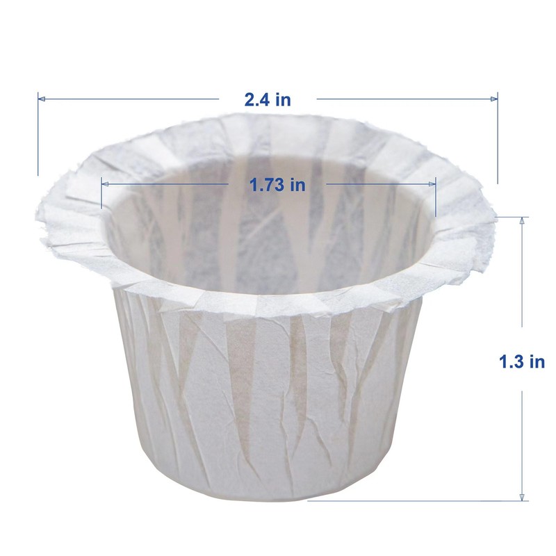 Irmidi 300 Count Disposable Paper Filter with 2 Pack Reusable