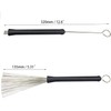 Jiayouy 1 Pair Drum Wire Brushes Drum Sticks Percussion Retractable