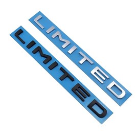 1x Limited Letter Car Side Rear Trunk Emblem 3D Badge Decals (Silver)