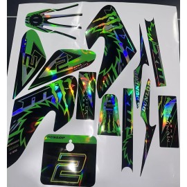 Razor MX500 MX650 graphics kit decals  THICK AND HIGH GLOSS HOLOGRAPHIC