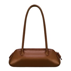 Shoulder Bag Brown Purses for Women PU Leather Trendy Bags for Women Fashion Swing Bag Y2K Handbags for Work Travel Daily Use