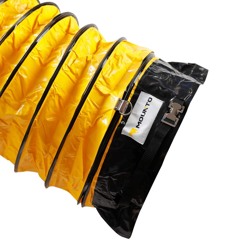 MOUNTO 25FT PVC Flexible Duct Hosing for Exhaust Fan (12inch