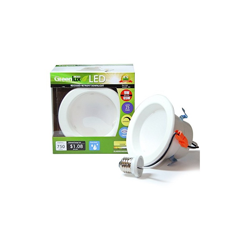 4 inch Recessed LED 9W 750Lumens Soft White Downlight Kit
