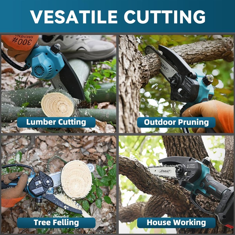 Jovant Cordless Pole Saws for Tree Trimming,2-In-1 Mode Cordless Pole