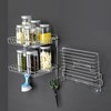 Stainless Steel Folding Storage Rack with Hook and Non Punching