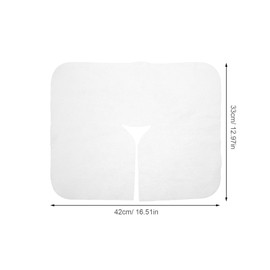 PACKOVE 100pcs Non-sticking Soft Disposable Headrest Covers for Massage Tables and Chairs Comfortable Nonwoven for Spas and Clinics Facial Oil Management