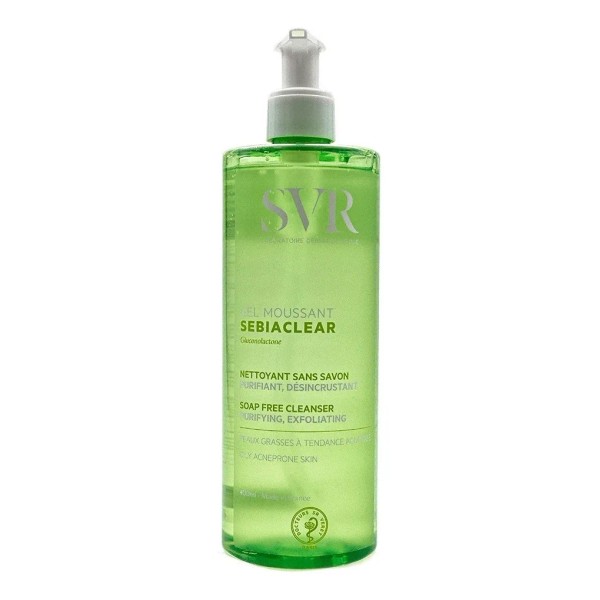 Gel Moussant SVR Sebiaclear para piel acneica grasa de 400mL
