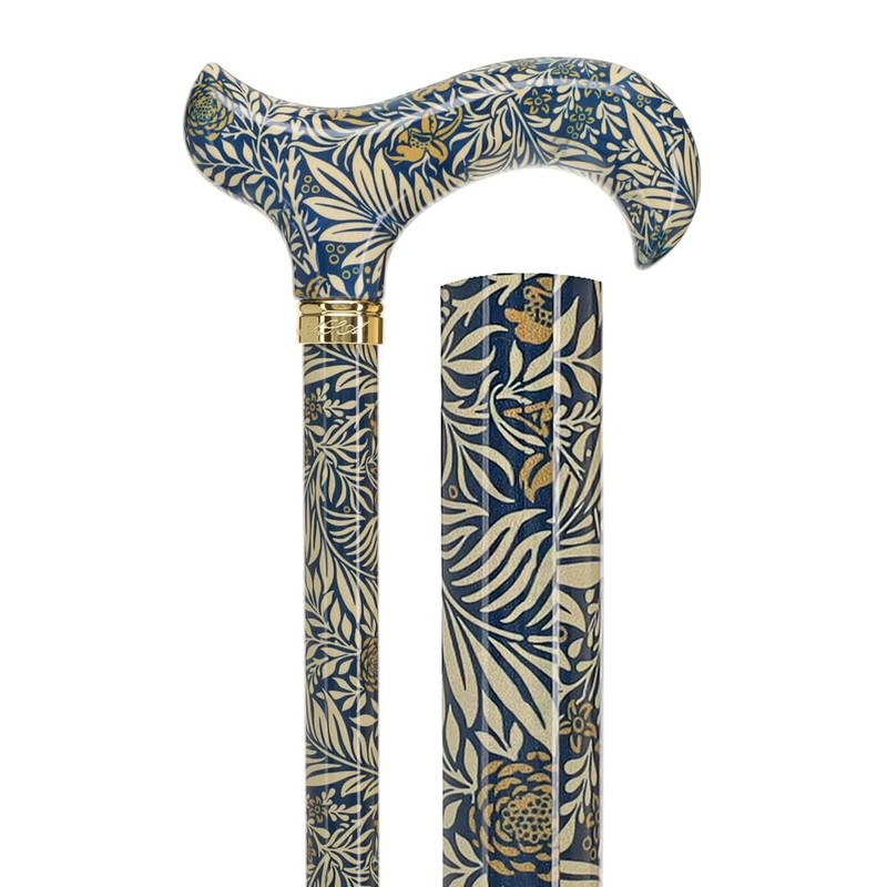 Golden Petals Designer Derby Adjustable Walking Cane – Stylish Adjustable