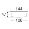 SANEI PH696AF-L Sink Drain Basket, Shallow Type, Large, 5.7 inches