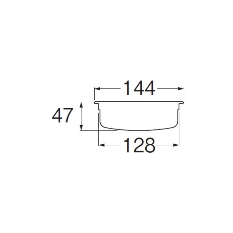 SANEI PH696AF-L Sink Drain Basket, Shallow Type, Large, 5.7 inches