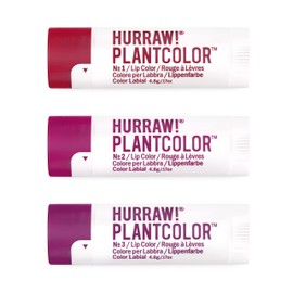HURRAW Paquete De Colores De Labios Plantcolor N. 1, N. 2 Y N. 3                                                                                      
